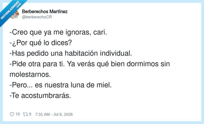acostumbrarse,luna de miel,habitación,individual,ignorar,dormir